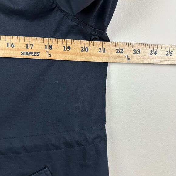 Hunter Navy Hooded Rain Jacket Womens Medium Waterproof Utility Gorpcore Hiking - Picture 11 of 12